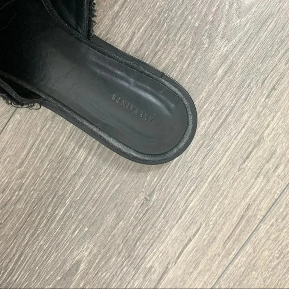 All Saints Rumour Knit Bow Mules Slides Flats Black Slip on Round toe Size 7 - Picture 7 of 14